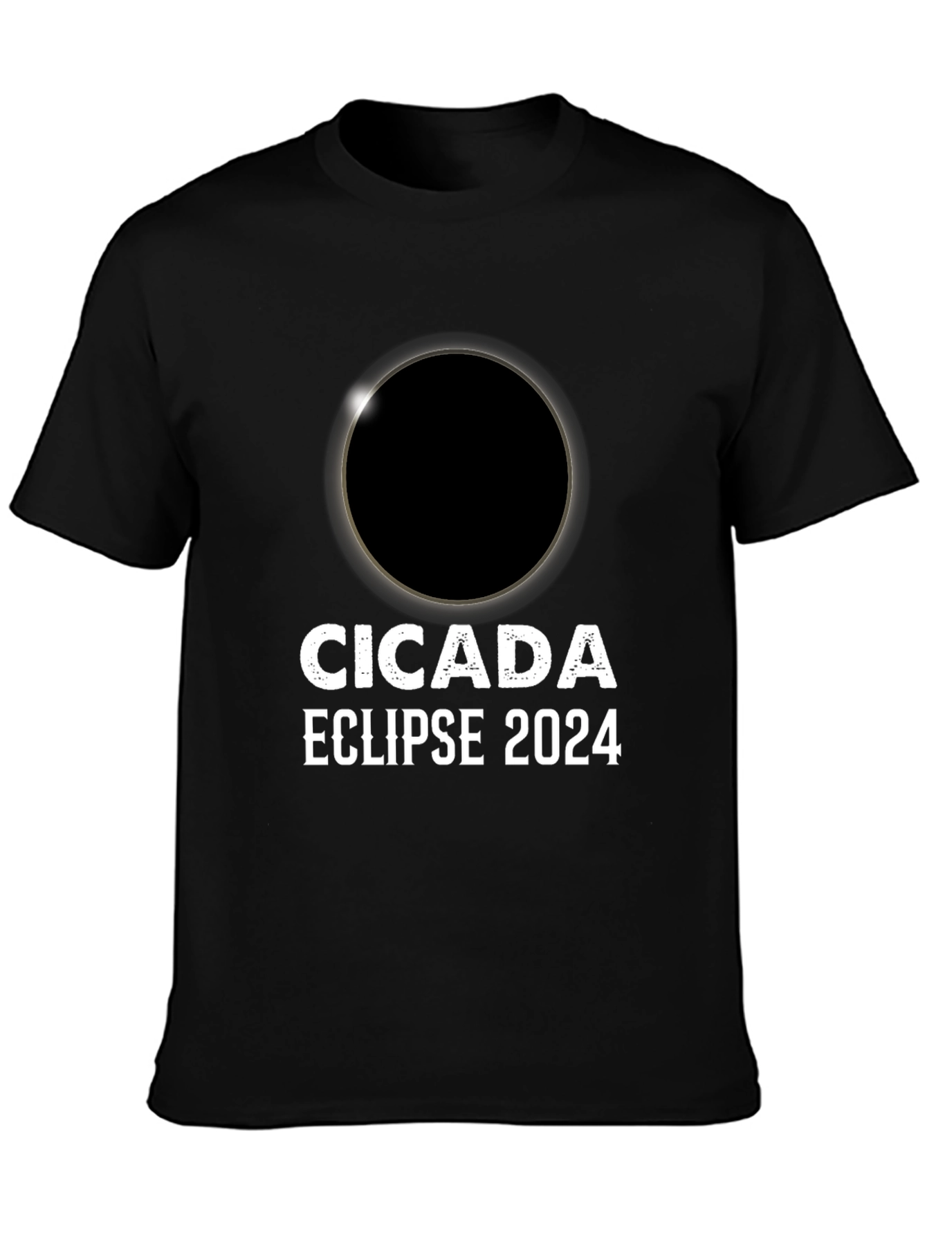 Cicada Eclipse 2024 Black T-Shirt