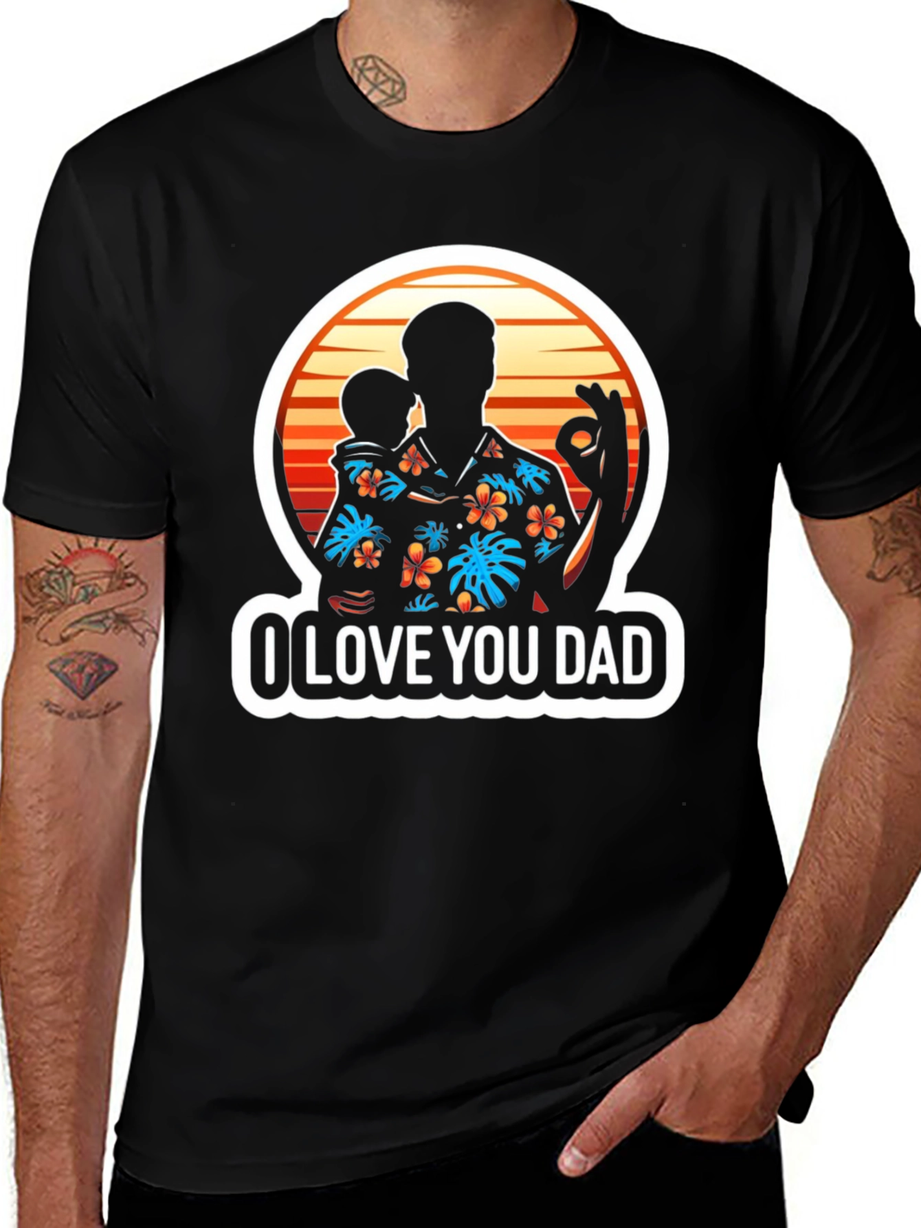 I Love You Dad T-Shirt Fathers Day Gift