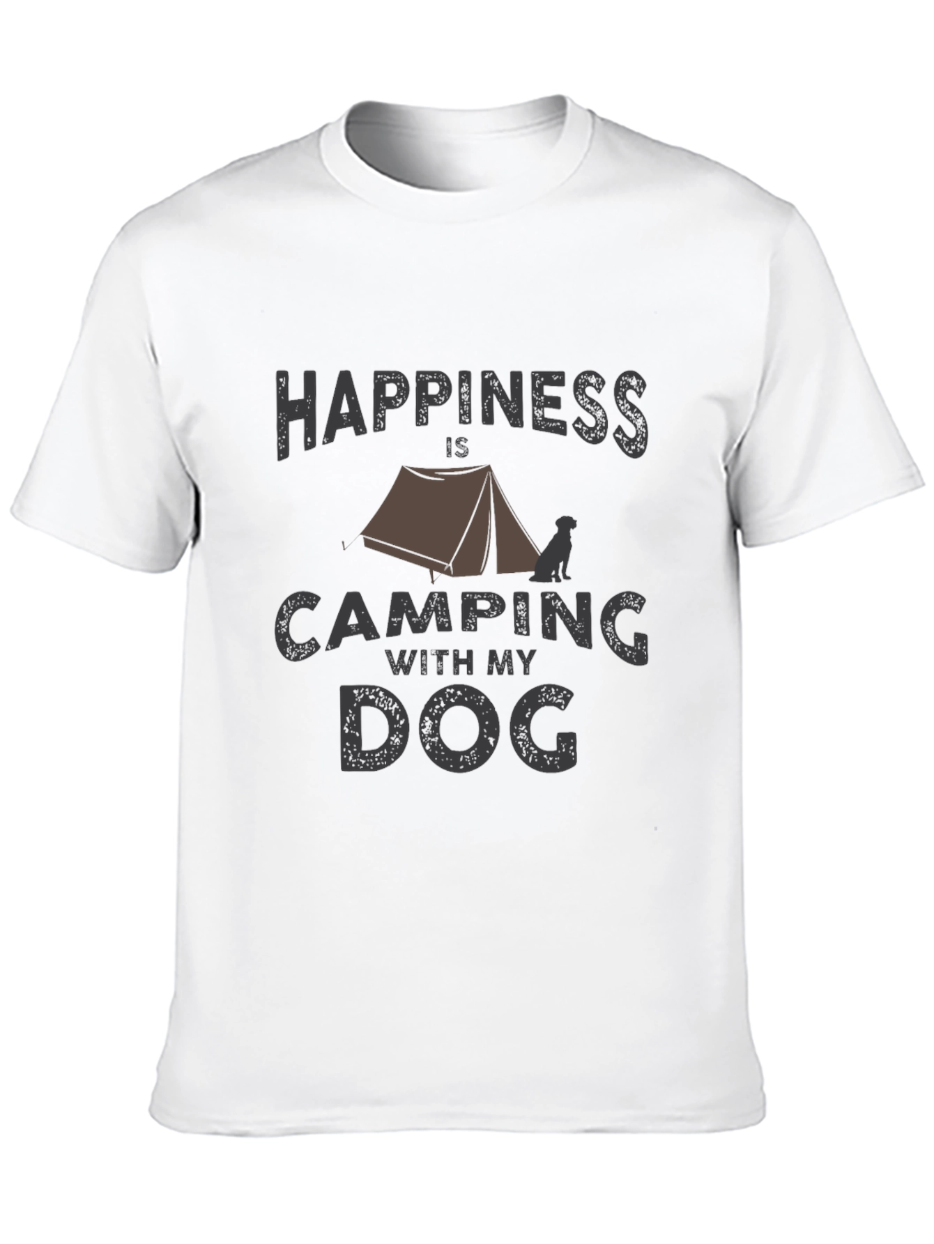 Happiness Camping with My Dog T-Shirt