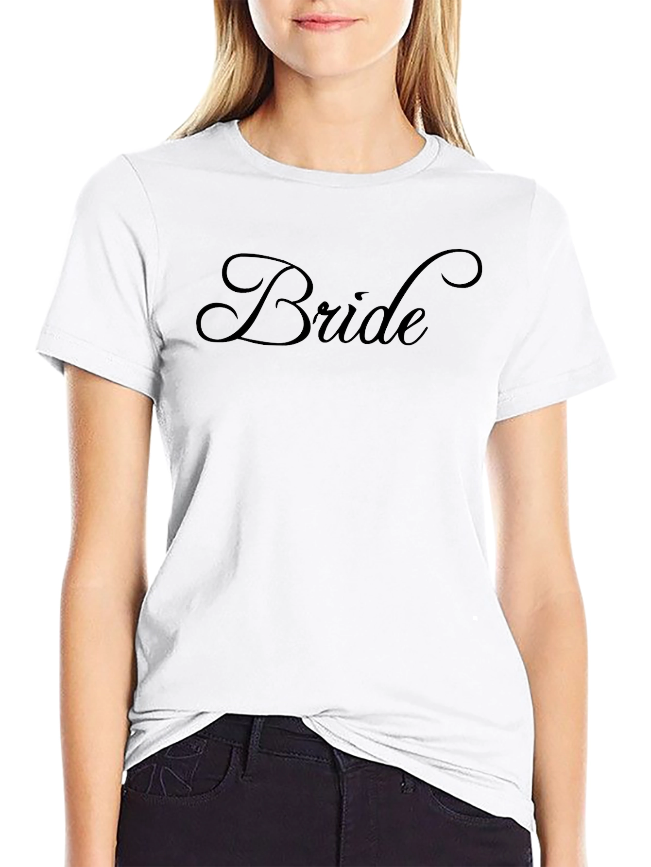 Bride Crew Neck Short Sleeve T-Shirt