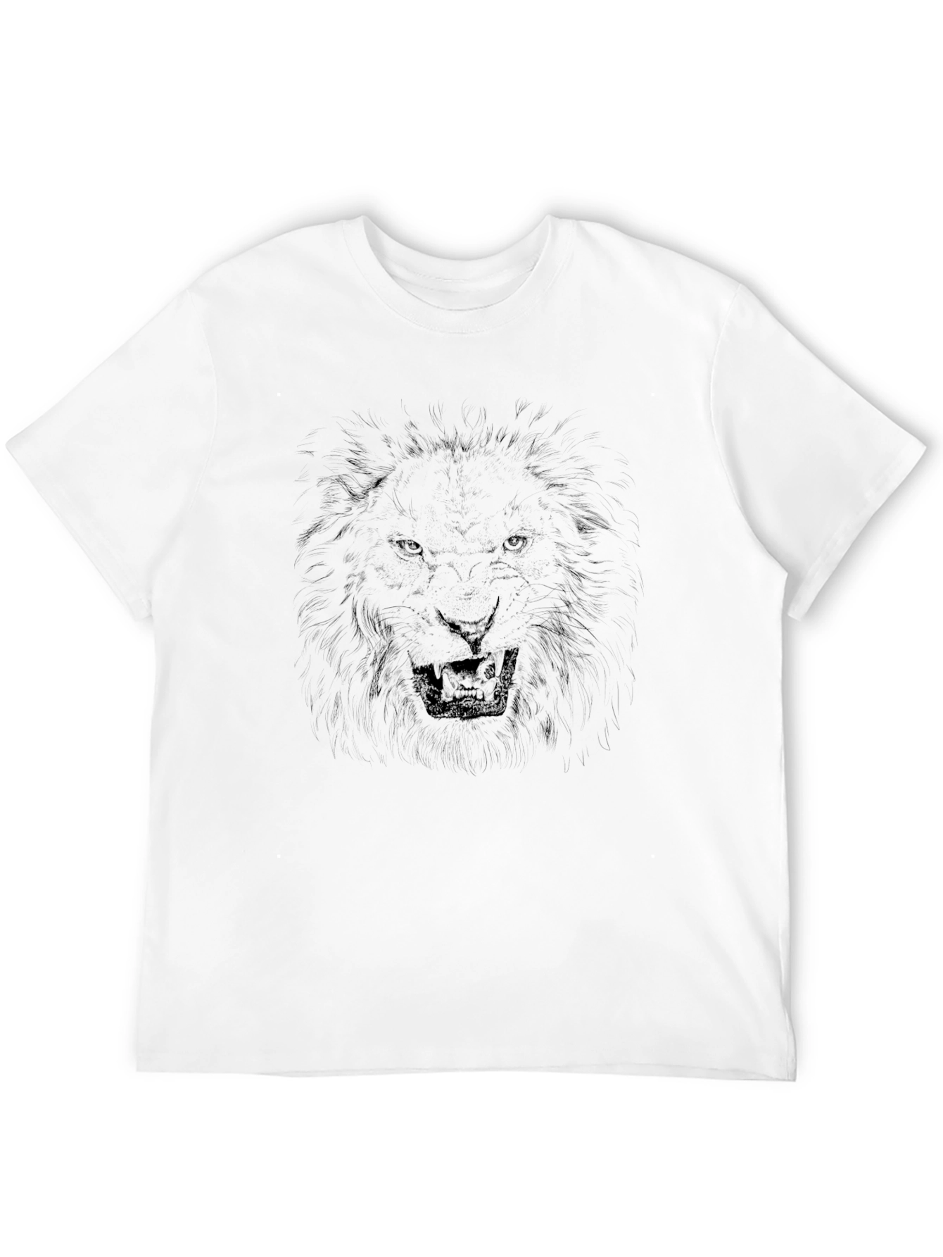 Black Lion Graphic Tee - Bold Statement Shirt