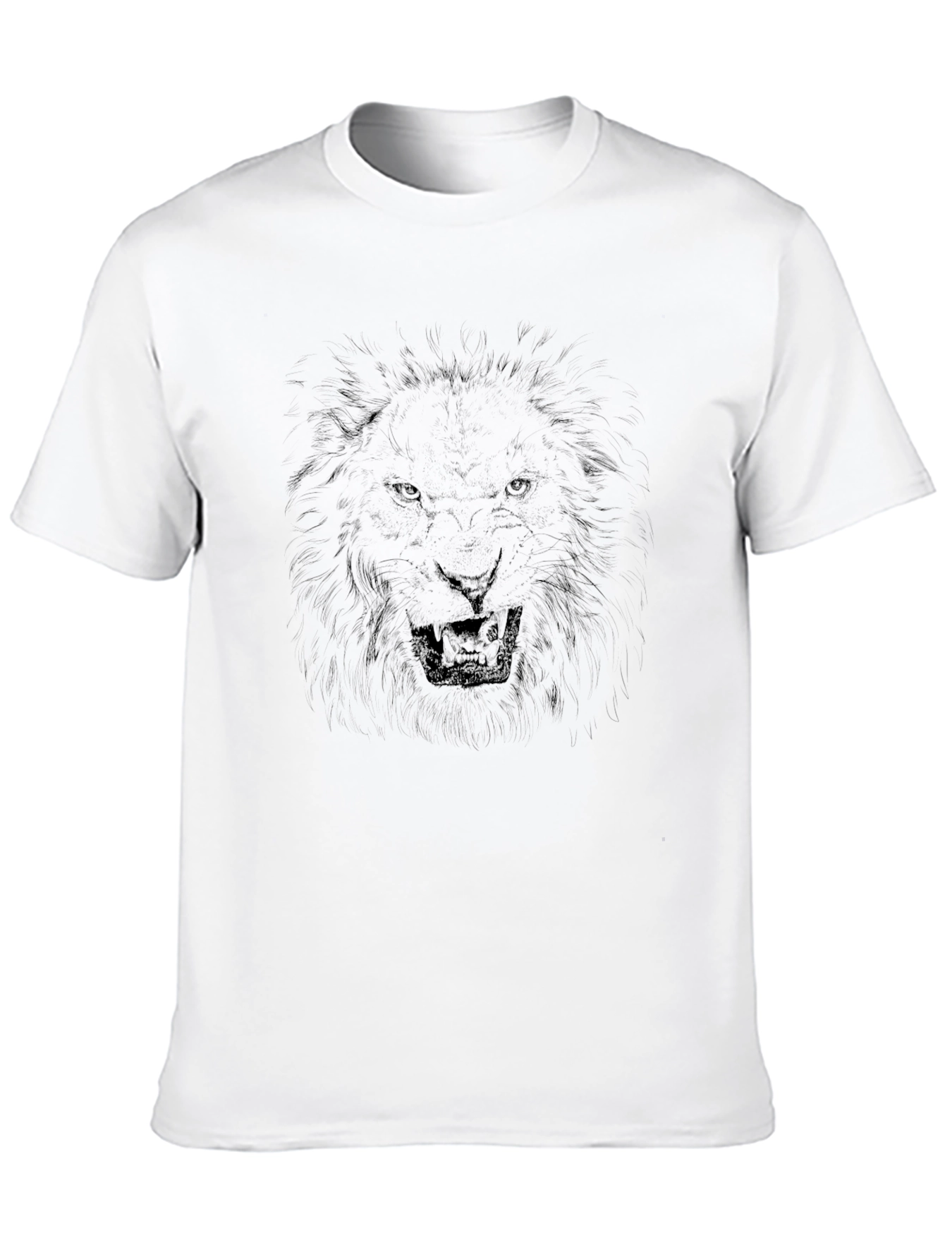 Black Lion Graphic Tee - Bold Statement Shirt