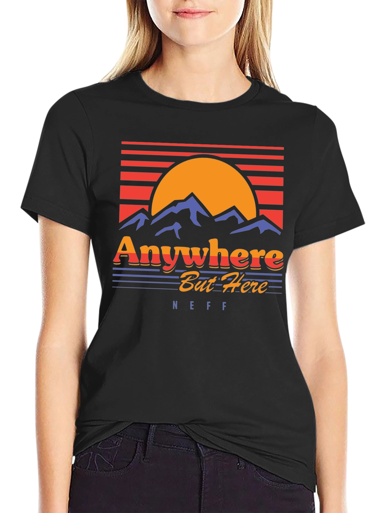 Retro Anywhere But Here Graphic Tee