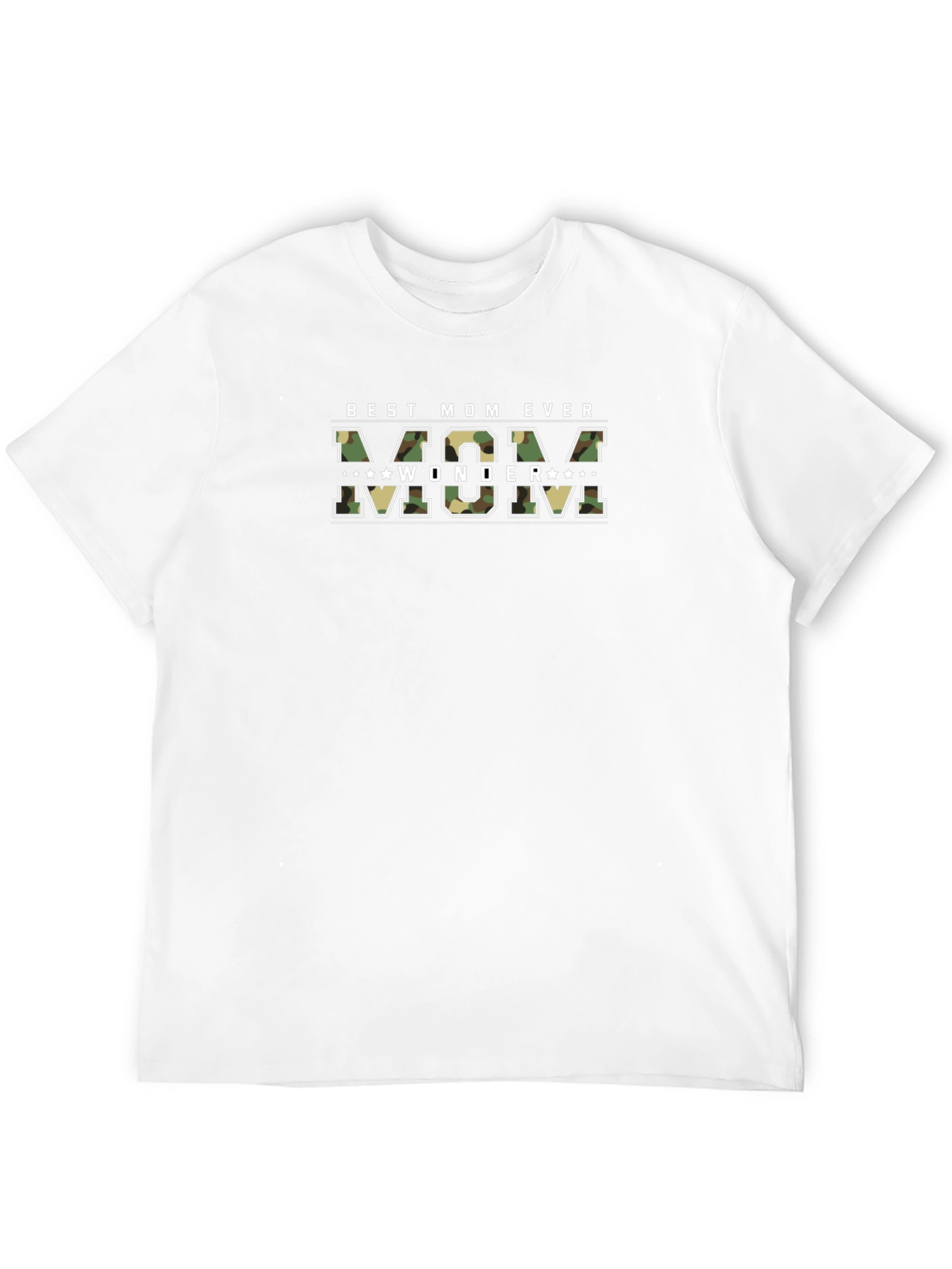 Best Mom Ever Camo Wonder Woman T-Shirt
