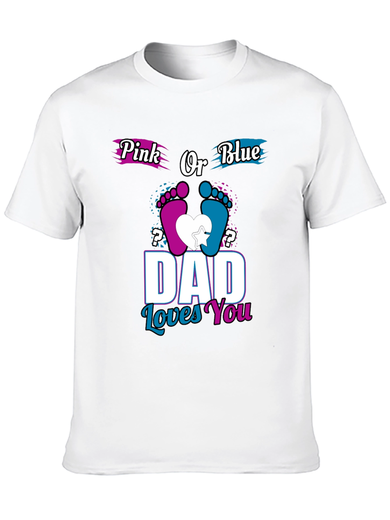 Dad Loves You Gender Reveal T-Shirt