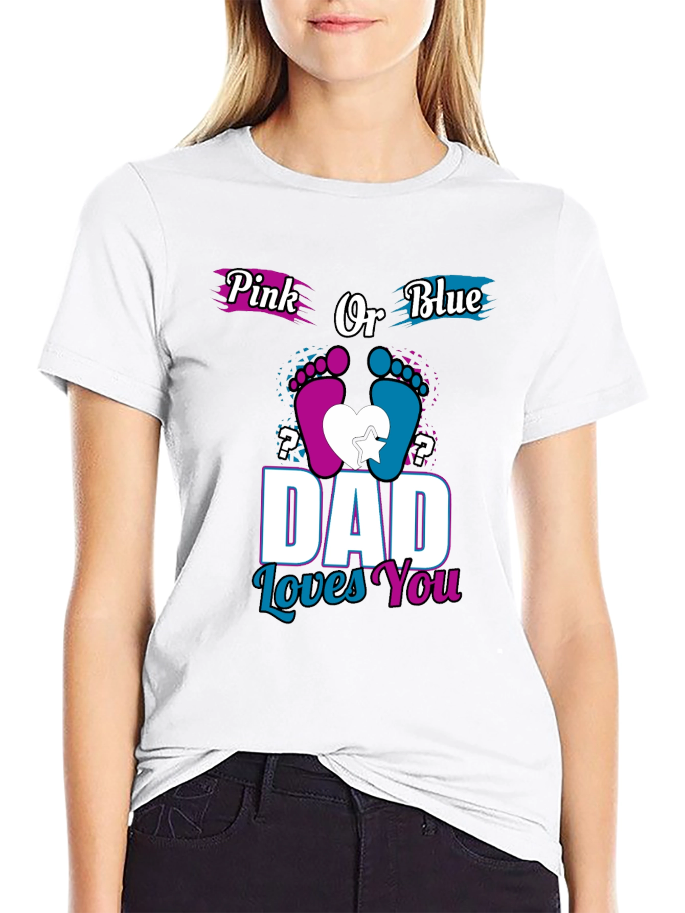 Dad Loves You Gender Reveal T-Shirt