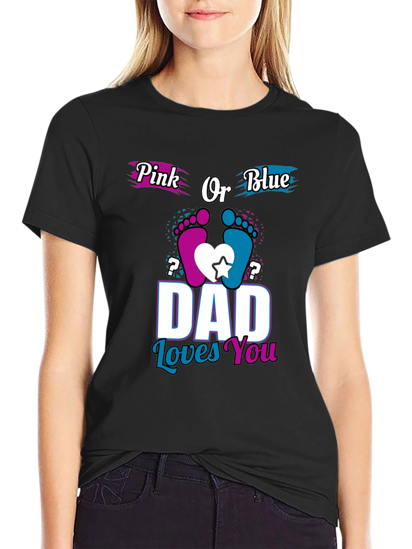 Dad Loves You Gender Reveal T-Shirt