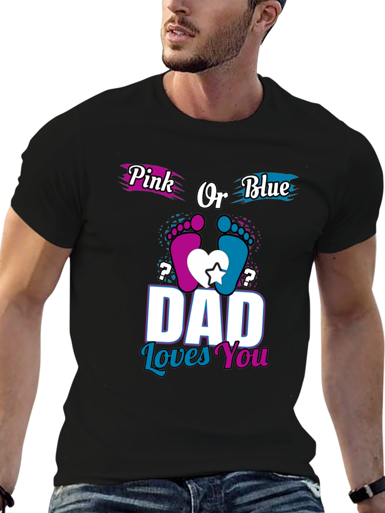 Dad Loves You Gender Reveal T-Shirt
