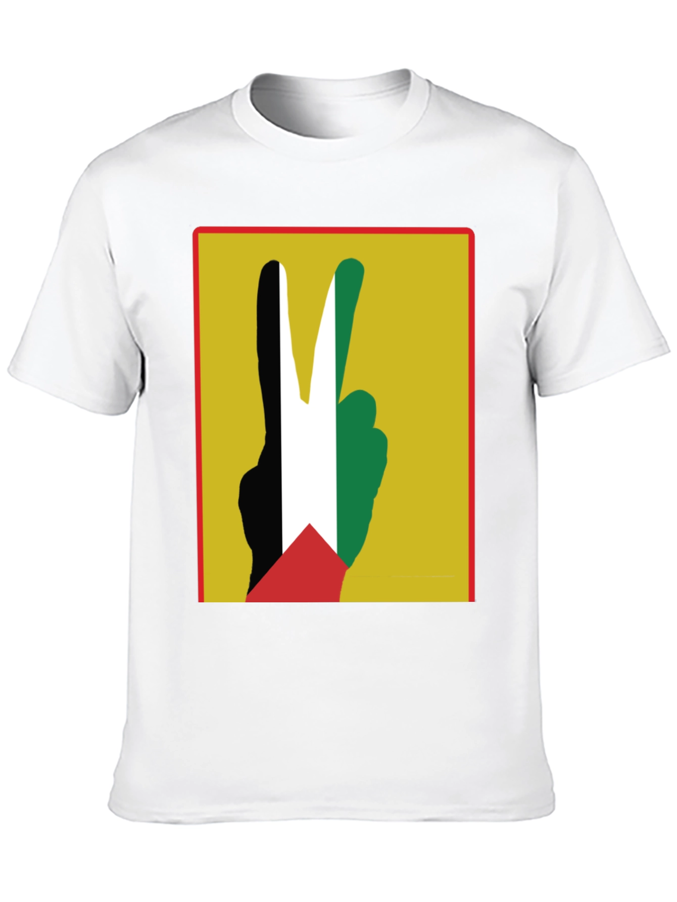 Peace Palestine T-Shirt Black Cotton Tee