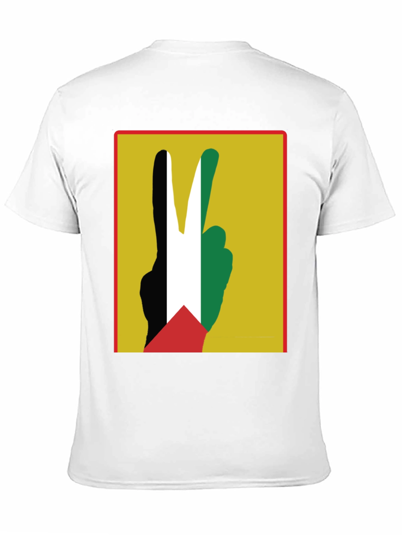 Peace Palestine T-Shirt Black Cotton Tee
