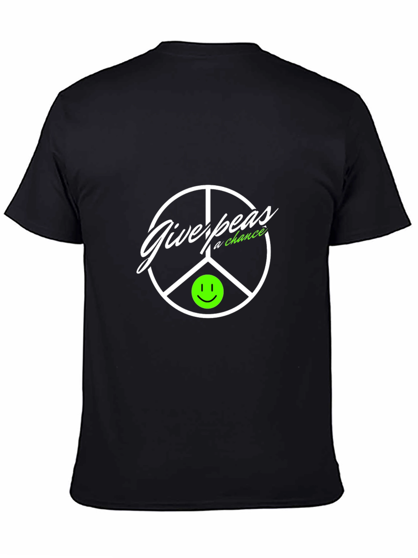 Give Peas a Chance T-Shirt Black