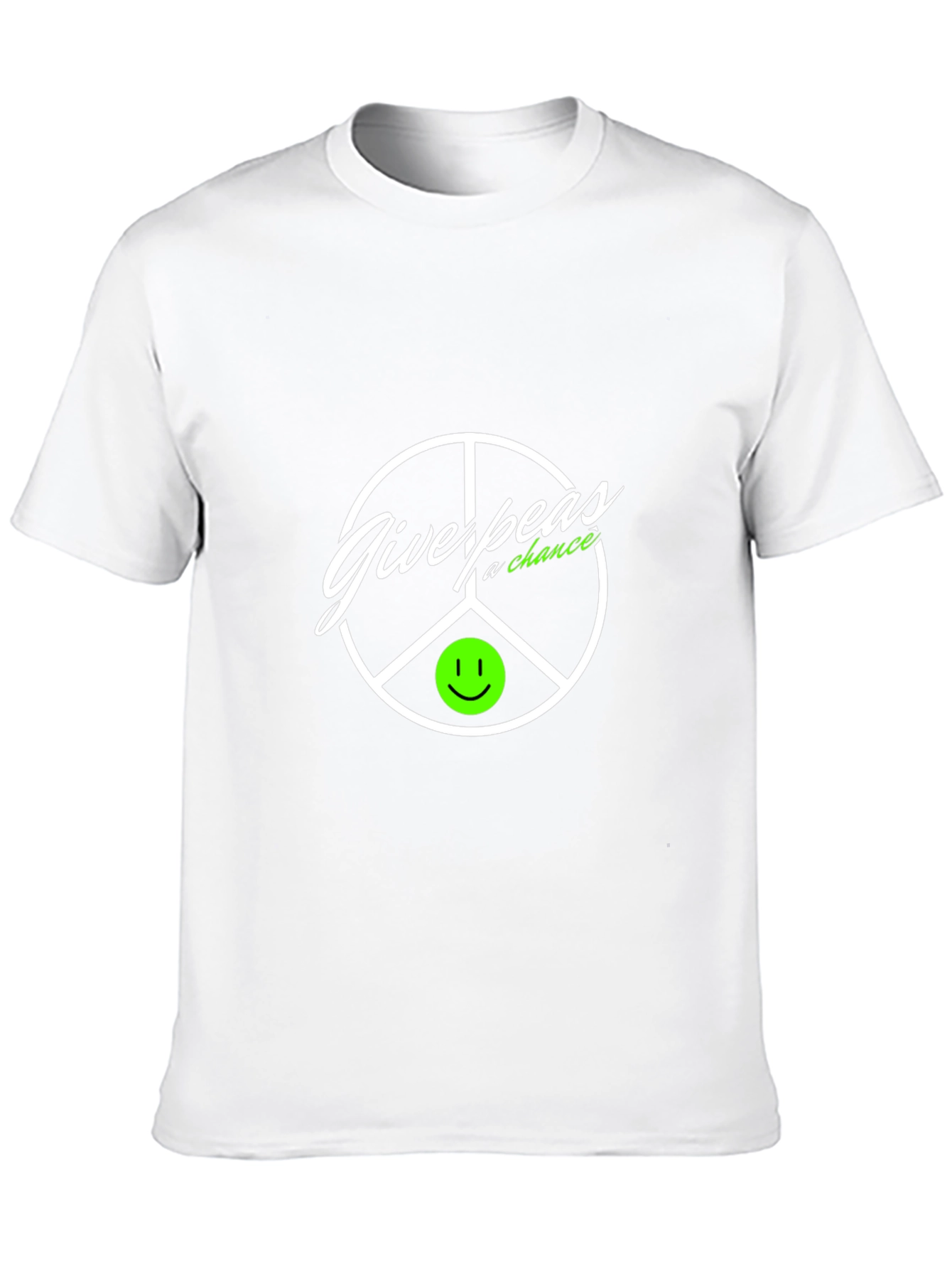 Give Peas a Chance T-Shirt Black