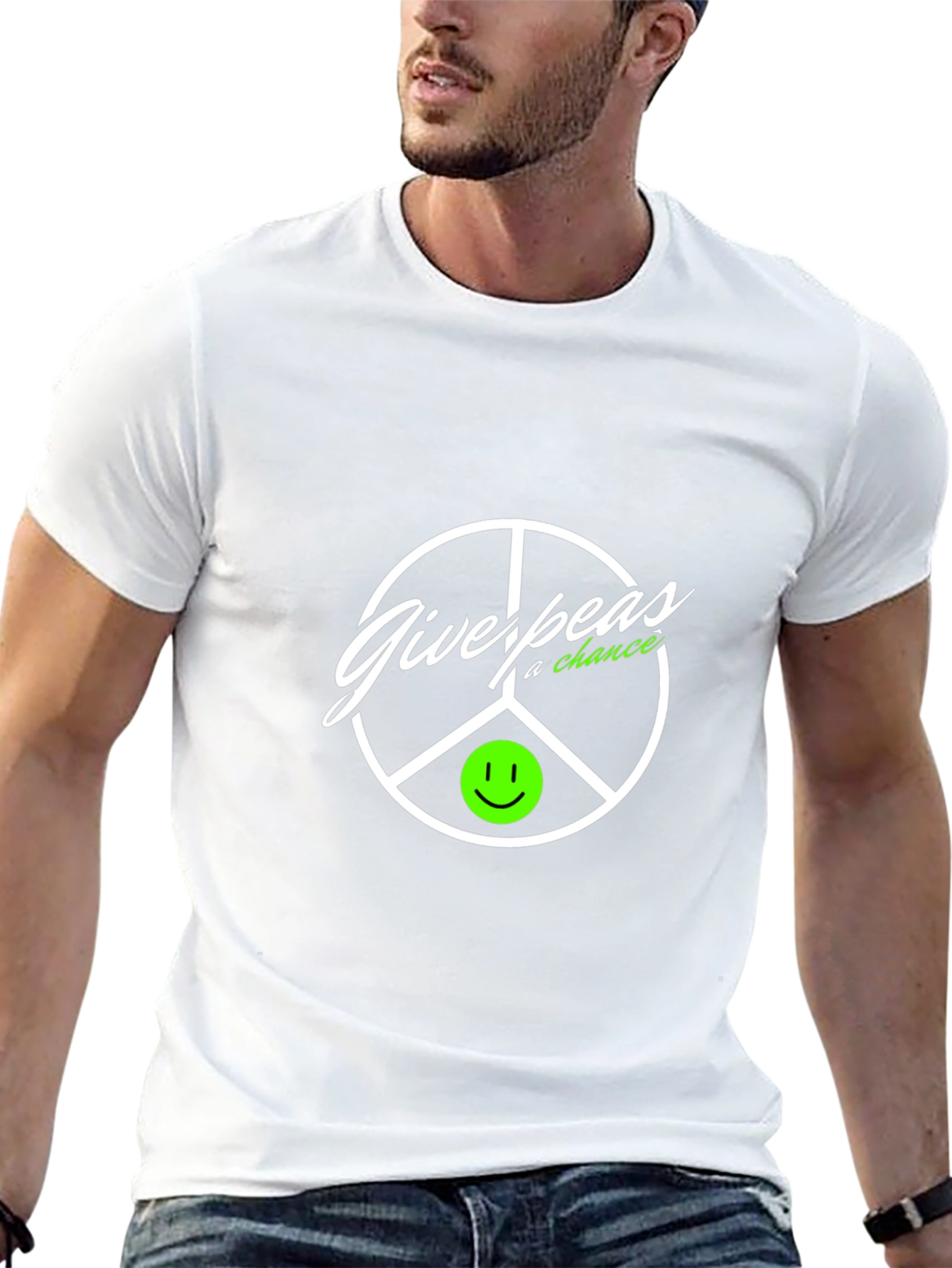 Give Peas a Chance T-Shirt Black