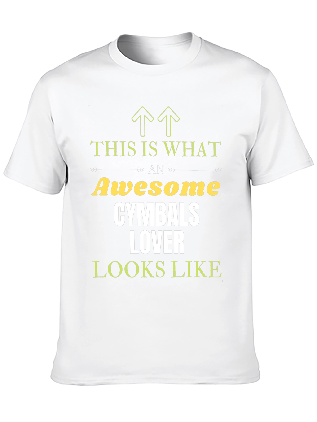 Awesome Cymbals Lover T-Shirt Funny Drummer Tee