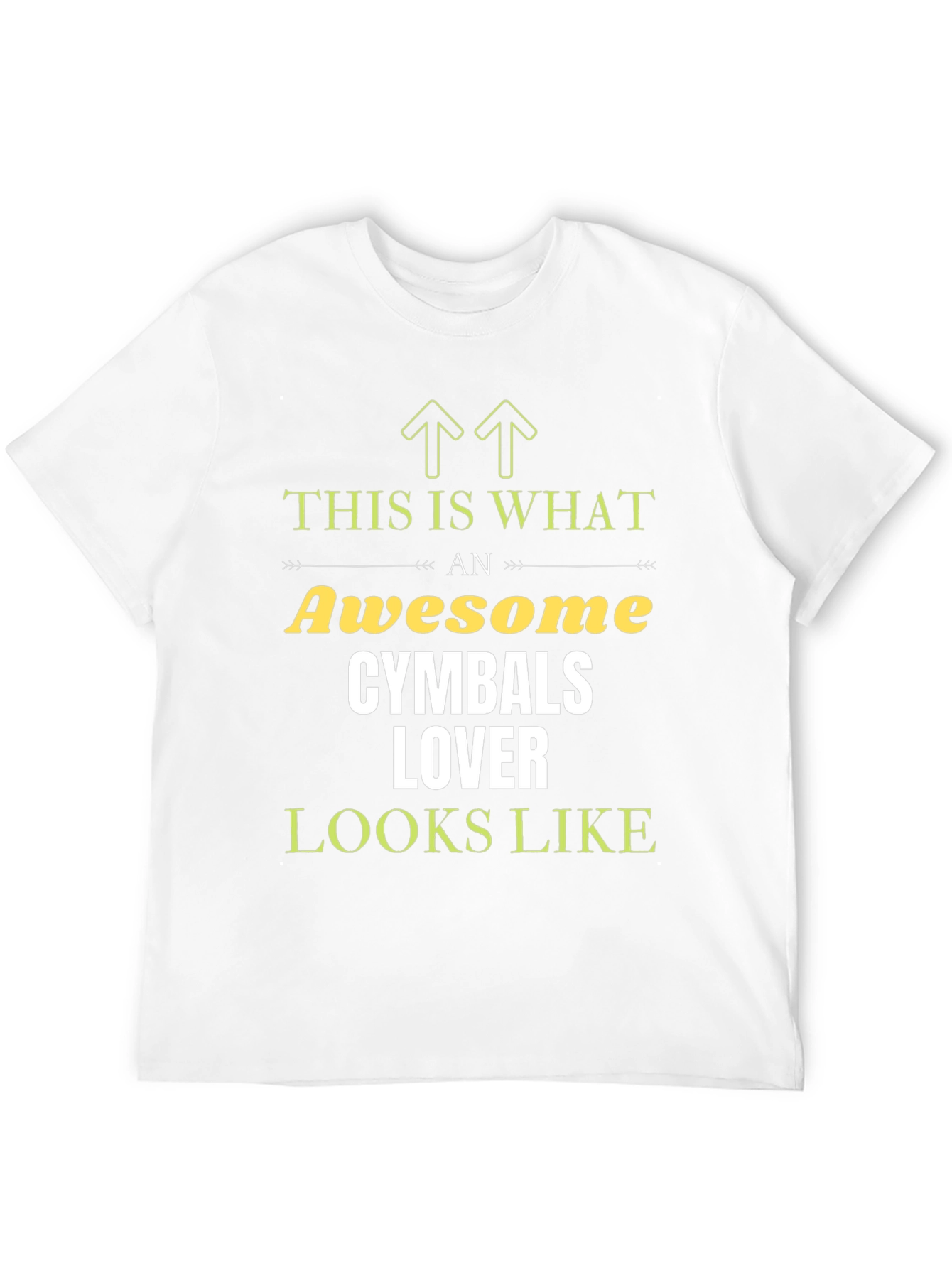 Awesome Cymbals Lover T-Shirt Funny Drummer Tee