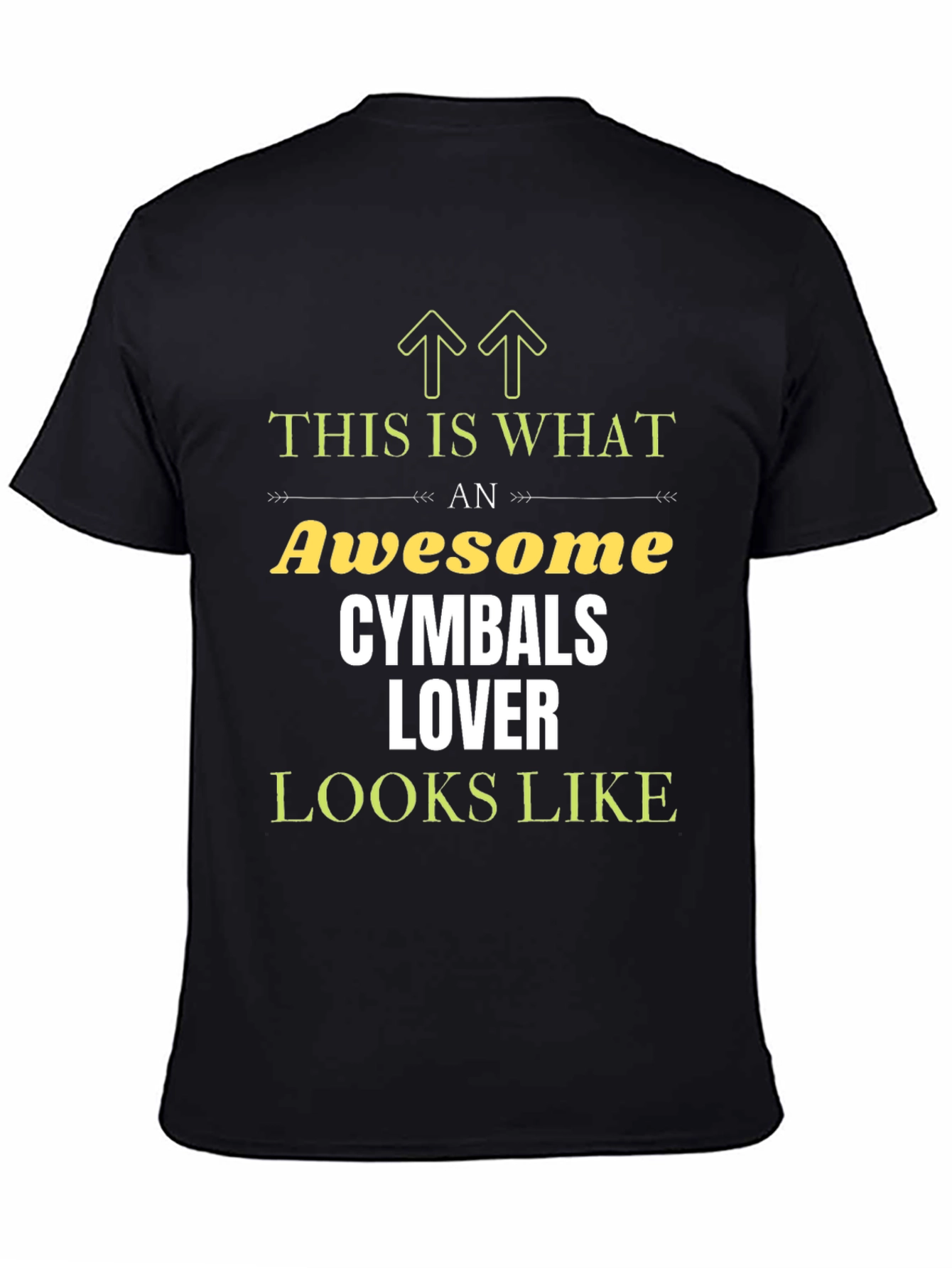 Awesome Cymbals Lover T-Shirt Funny Drummer Tee