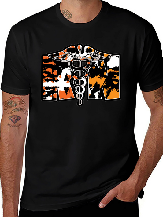 RN Caduceus T-Shirt Nurse Tee Medical Apparel
