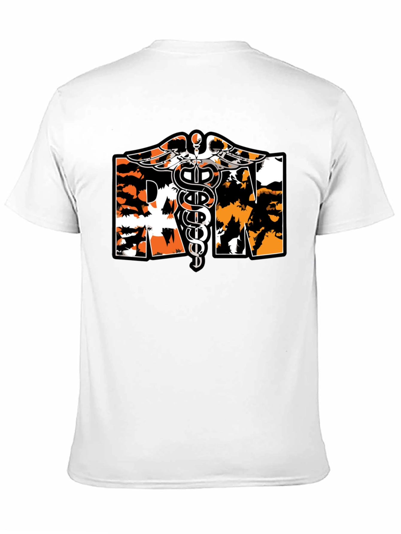 RN Caduceus T-Shirt Nurse Tee Medical Apparel
