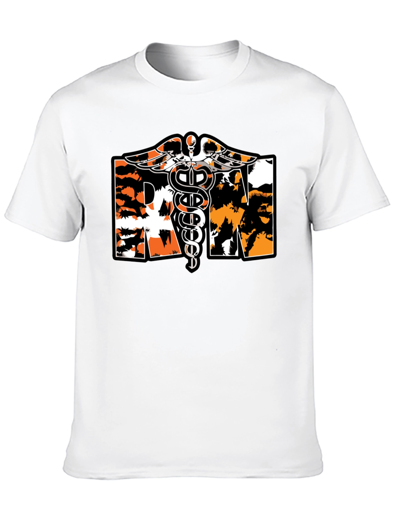 RN Caduceus T-Shirt Nurse Tee Medical Apparel