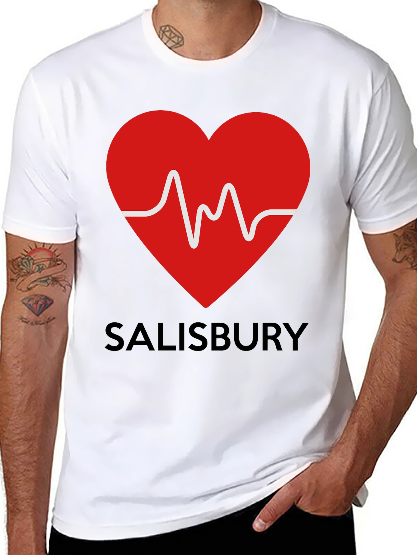 Salisbury Heartbeat Graphic T-Shirt
