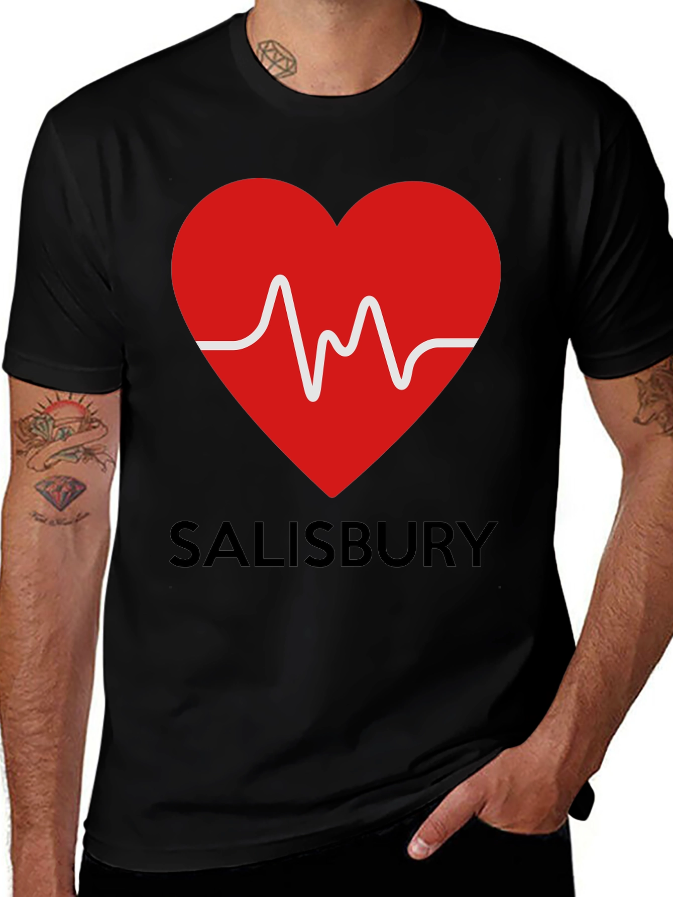 Salisbury Heartbeat Graphic T-Shirt