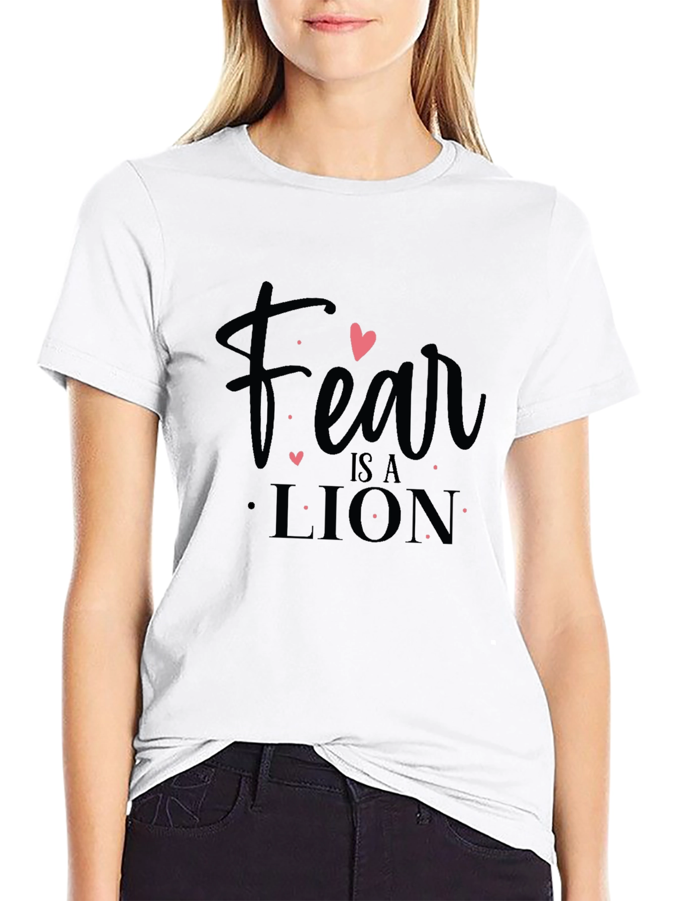 Fear is a Lion Graphic Tee - Black