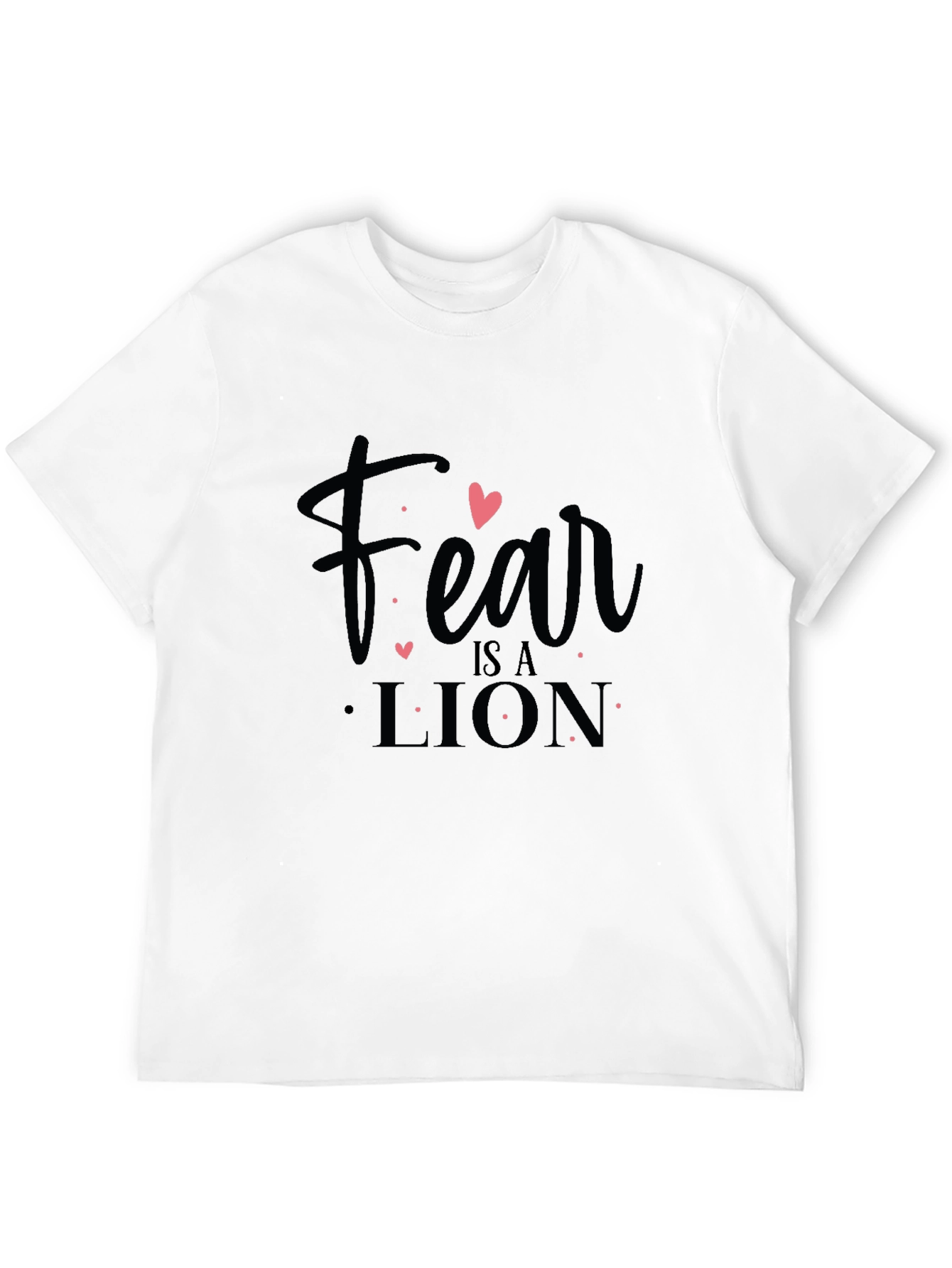 Fear is a Lion Graphic Tee - Black