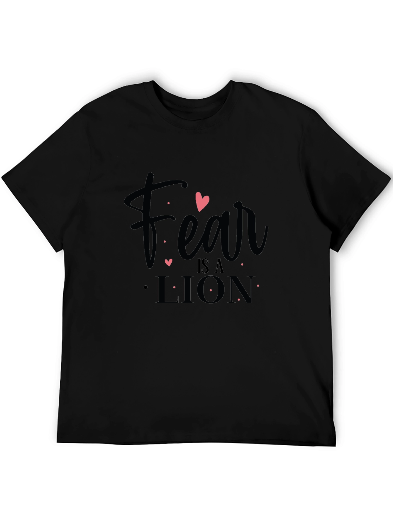 Fear is a Lion Graphic Tee - Black