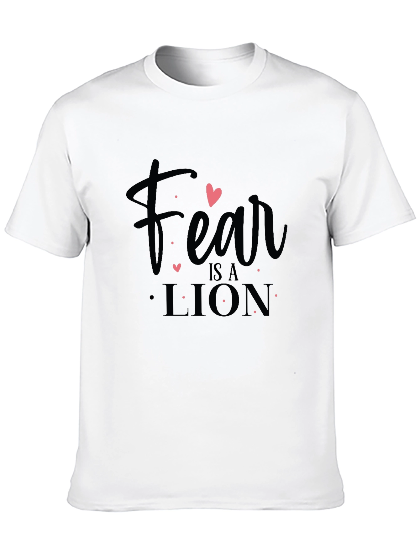 Fear is a Lion Graphic Tee - Black