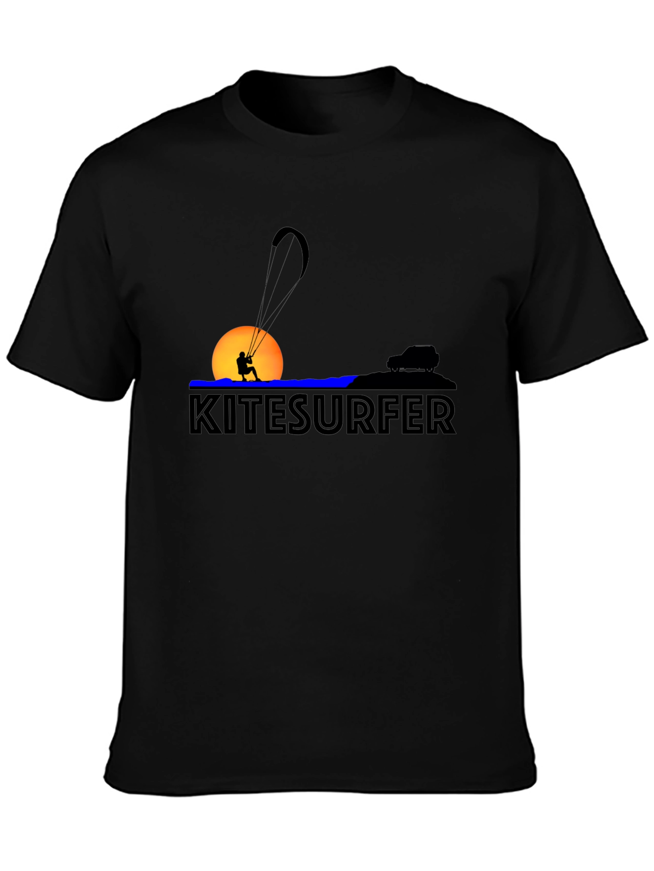 Kitesurfer Sunset Graphic Tee - Sporty Style
