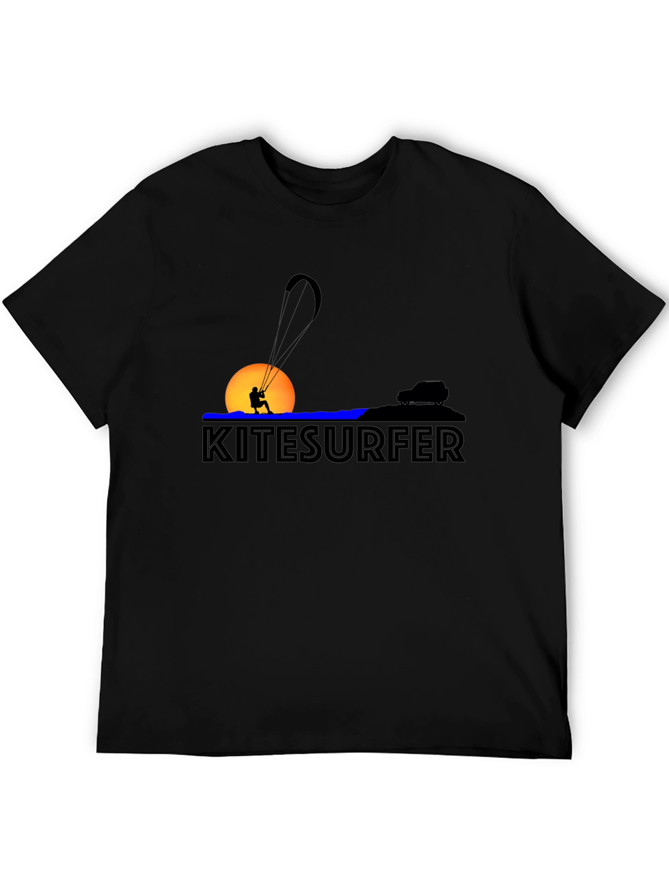 Kitesurfer Sunset Graphic Tee - Sporty Style