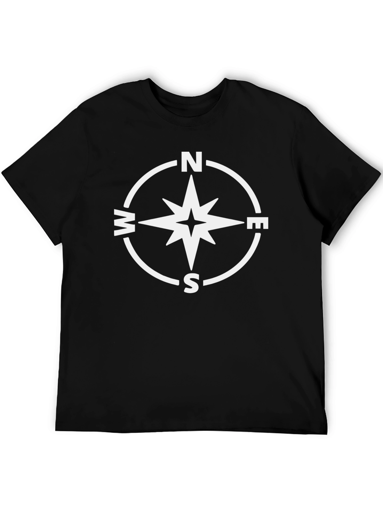 Compass Rose Graphic T-Shirt - Classic Design