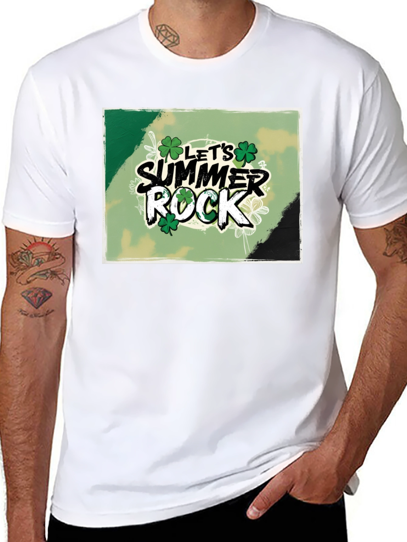 Lets Summer Rock Clover T-Shirt