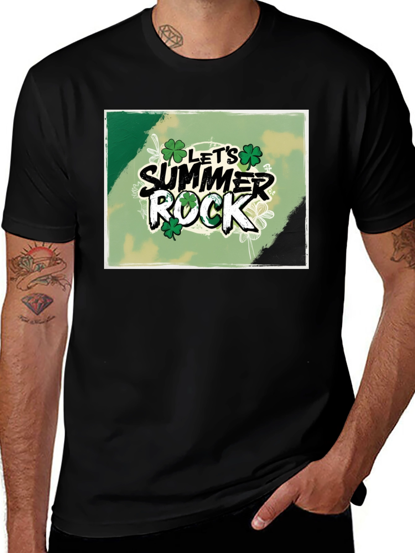 Lets Summer Rock Clover T-Shirt