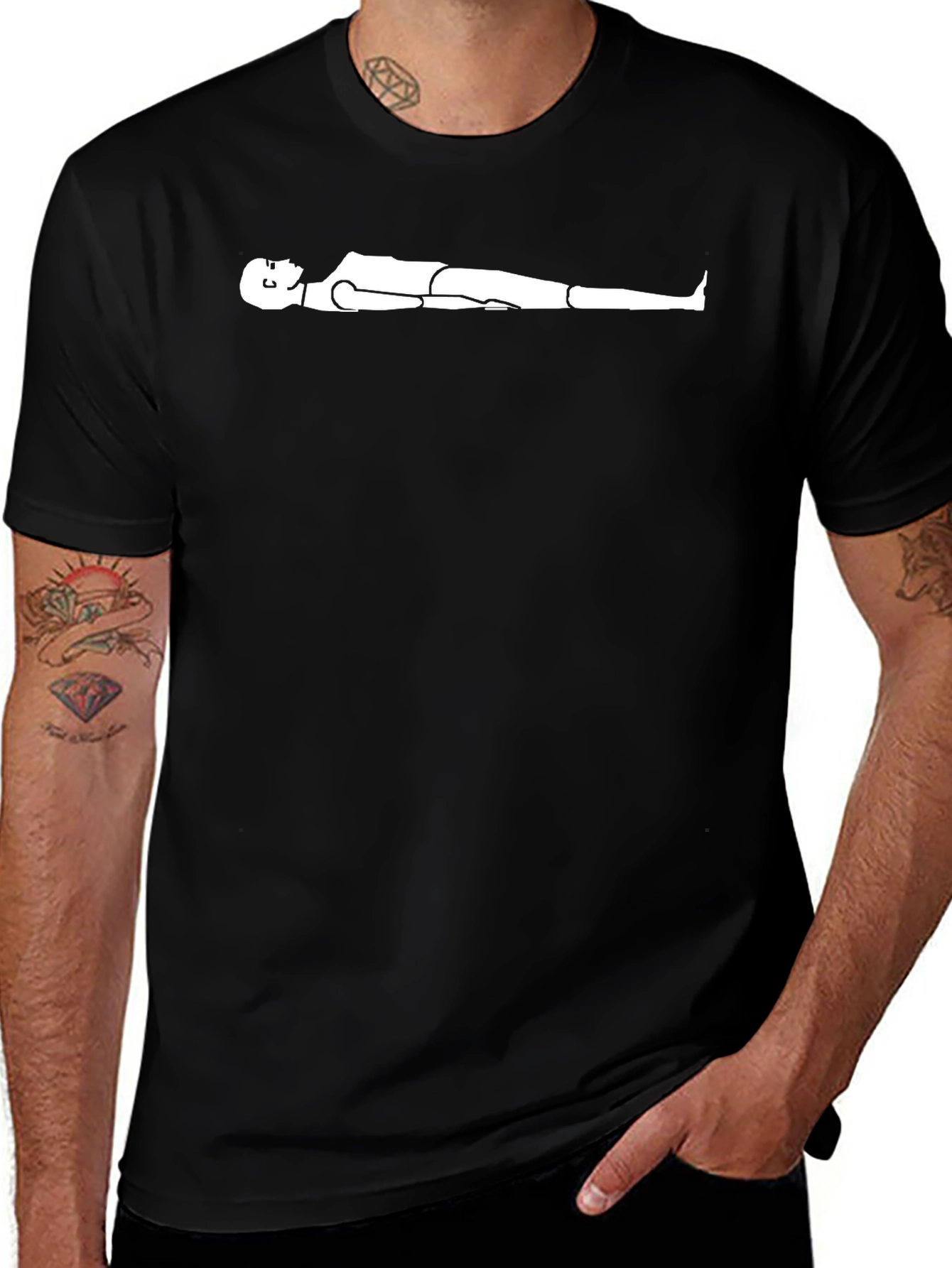 Relaxed Man T-Shirt - Humorous Graphic Tee