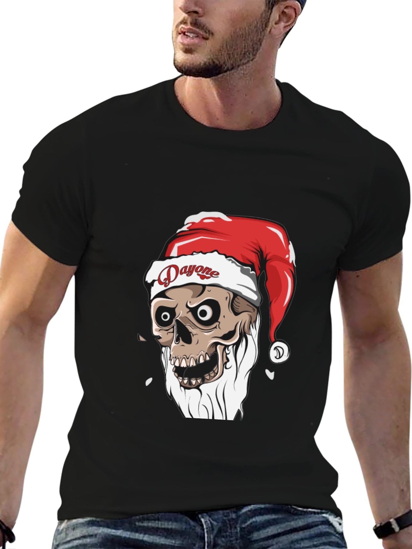 Dayone Skeleton Santa T-Shirt - Graphic Tee