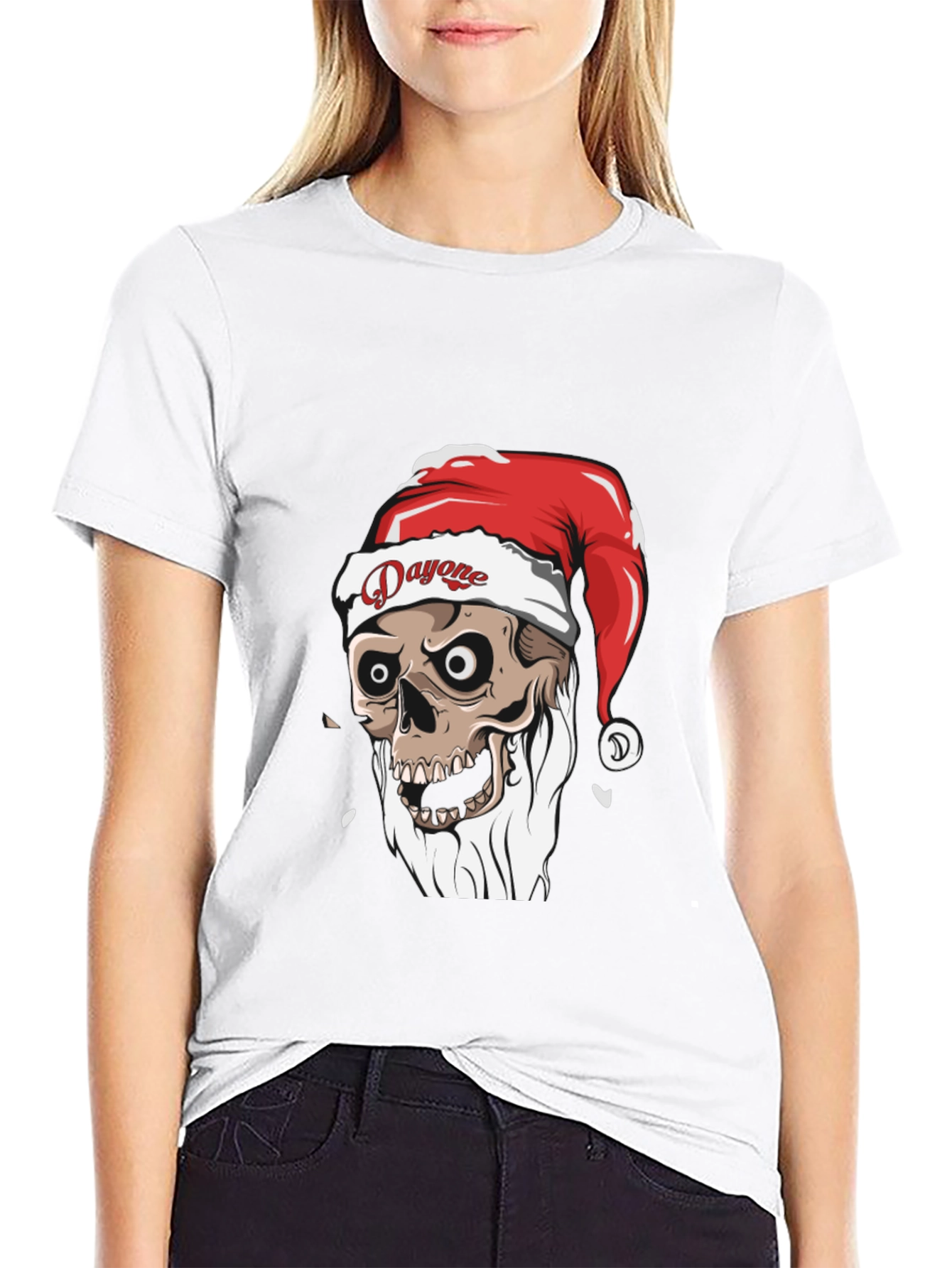 Dayone Skeleton Santa T-Shirt - Graphic Tee
