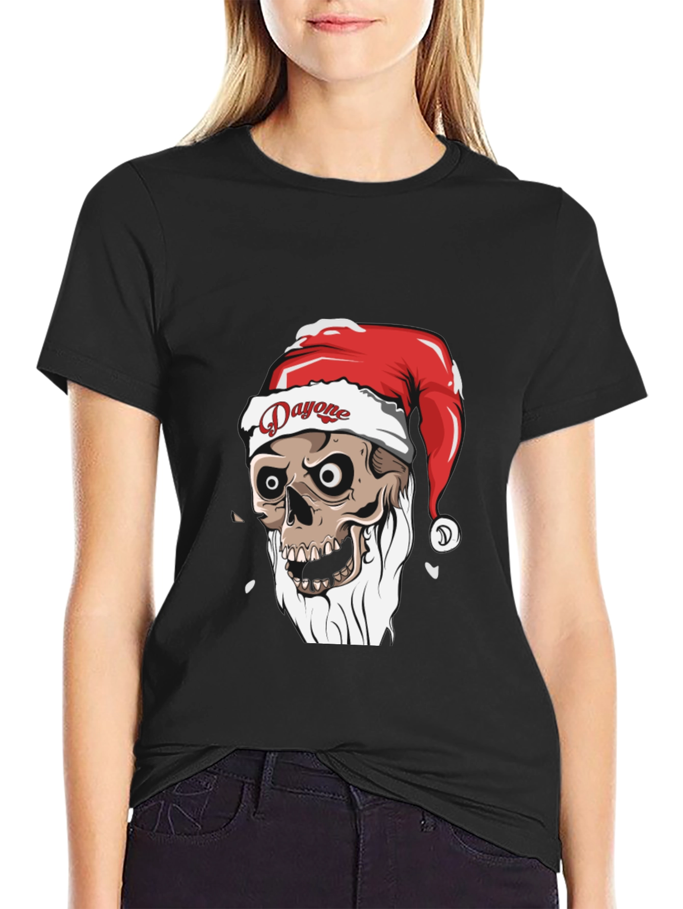 Dayone Skeleton Santa T-Shirt - Graphic Tee