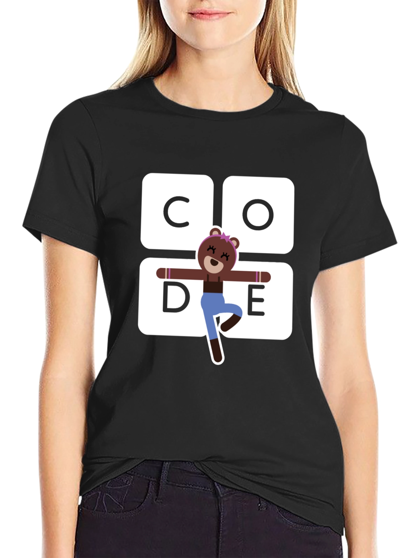 Cute Bear Code T-Shirt - Programmer Tee