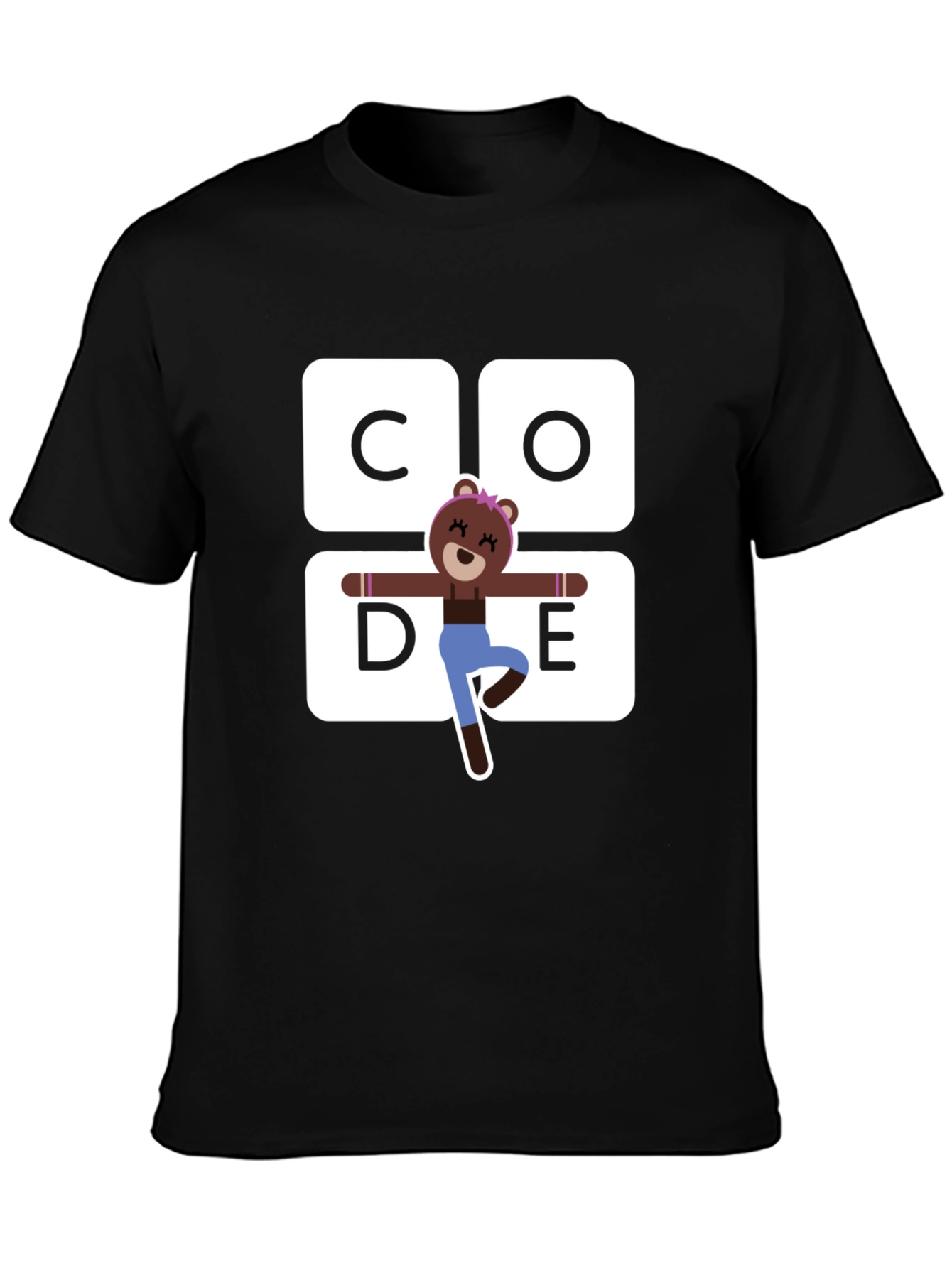 Cute Bear Code T-Shirt - Programmer Tee