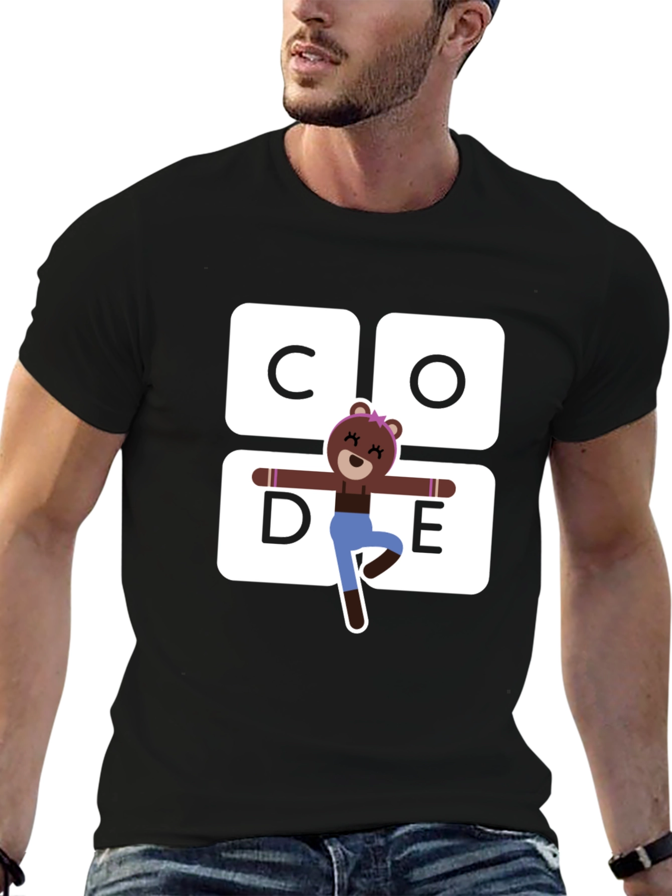 Cute Bear Code T-Shirt - Programmer Tee