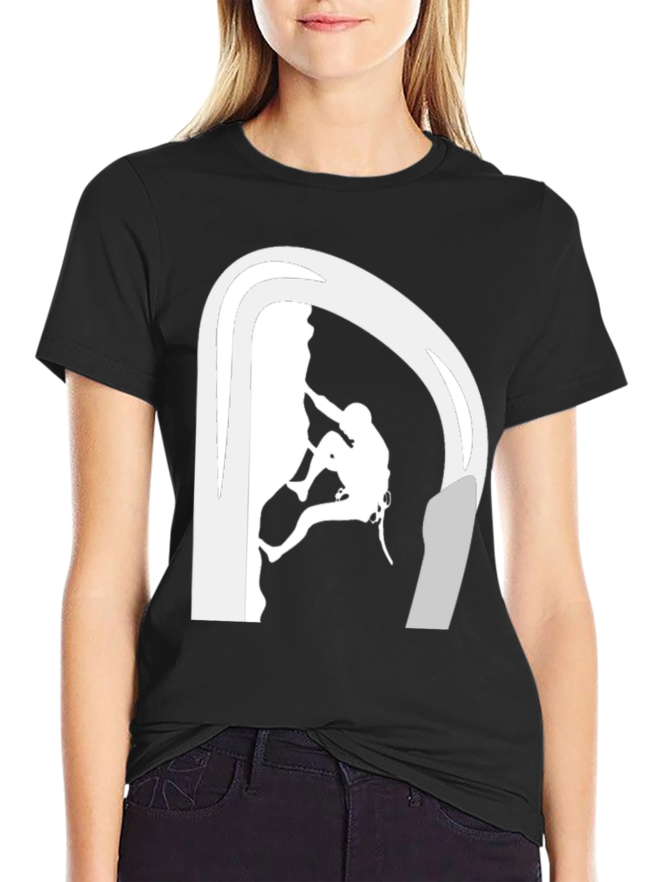Rock Climbing T-Shirt - Black