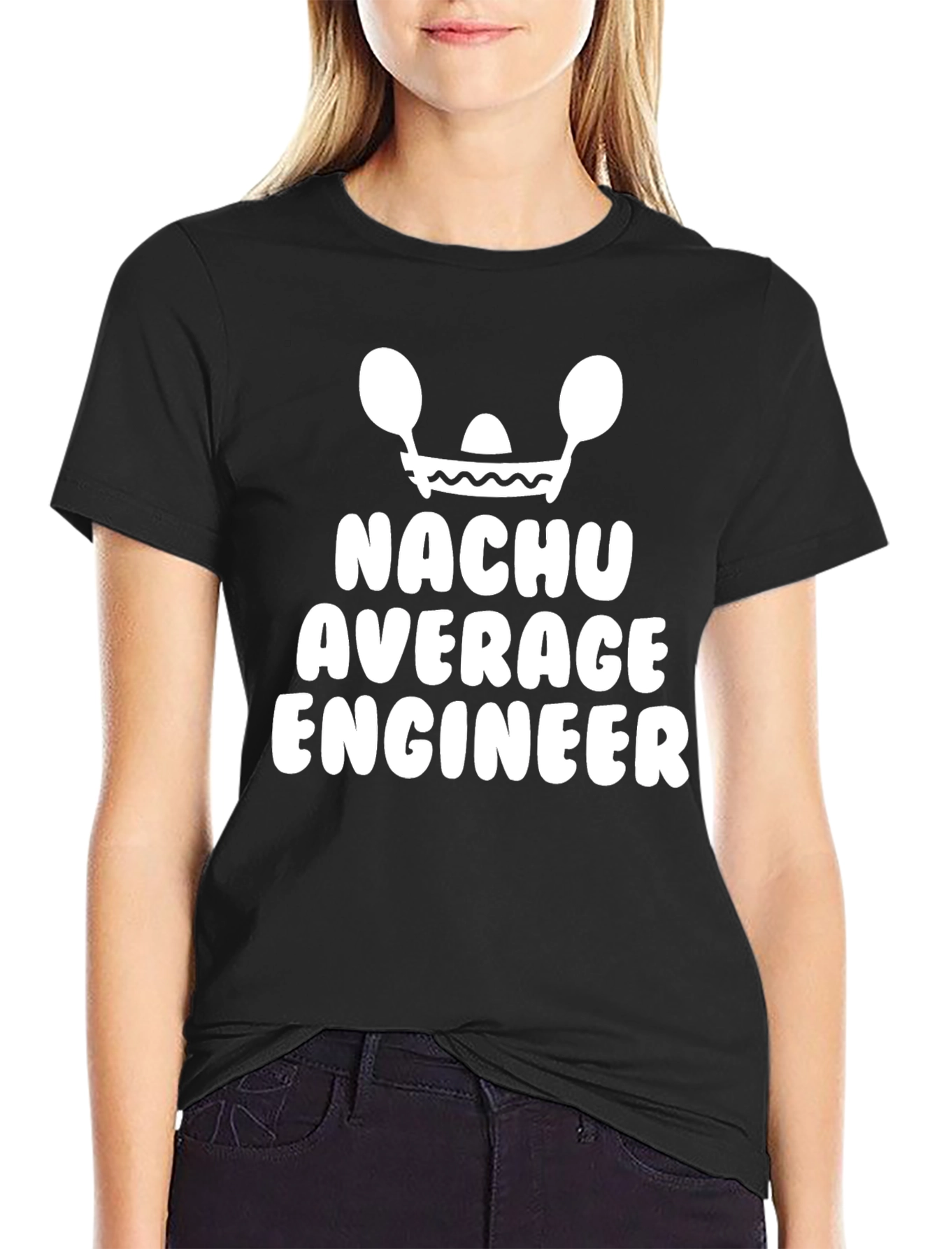 Funny Nachu Average Engineer Graphic T-Shirt