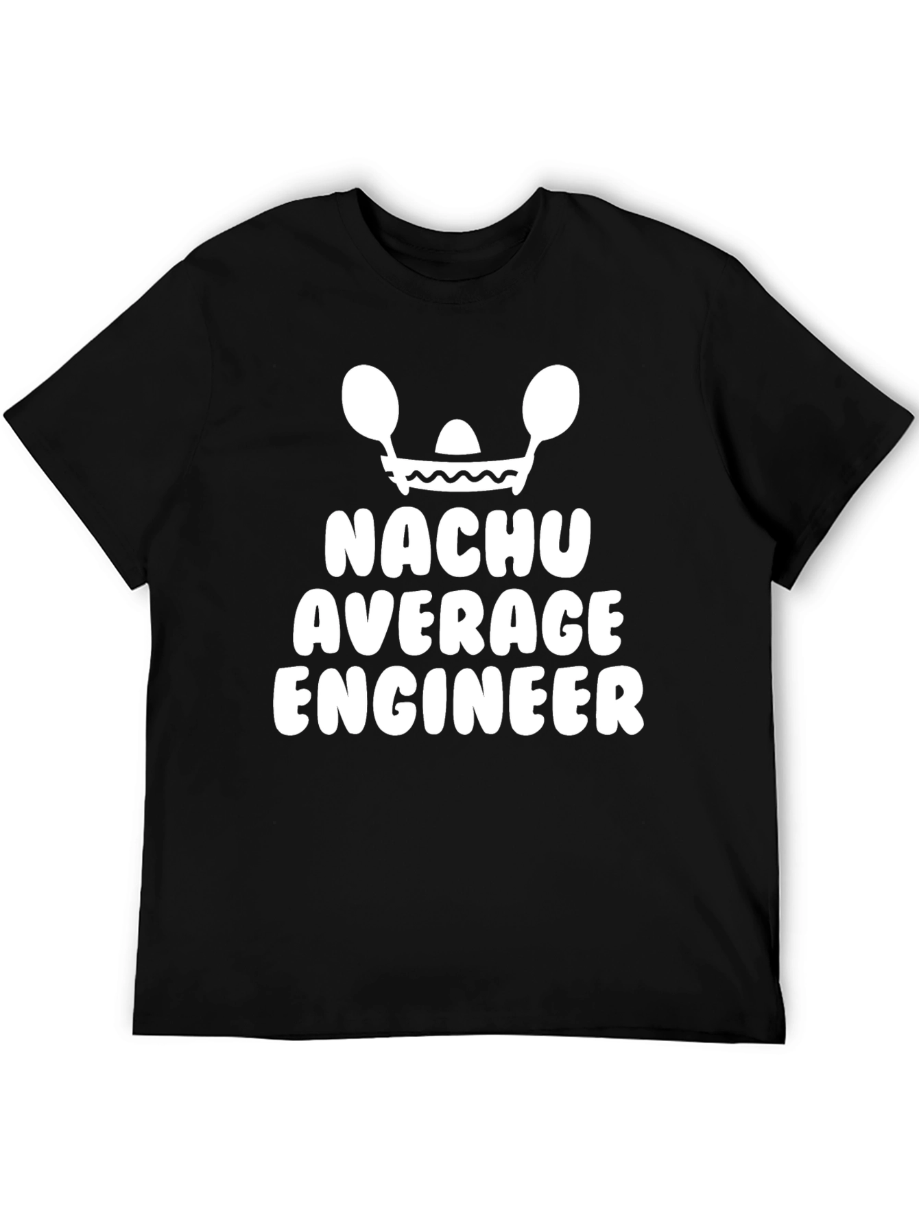 Funny Nachu Average Engineer Graphic T-Shirt