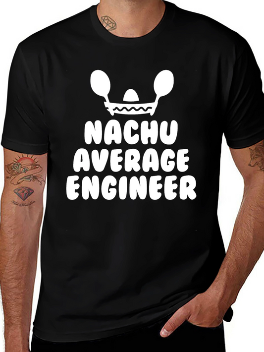 Funny Nachu Average Engineer Graphic T-Shirt