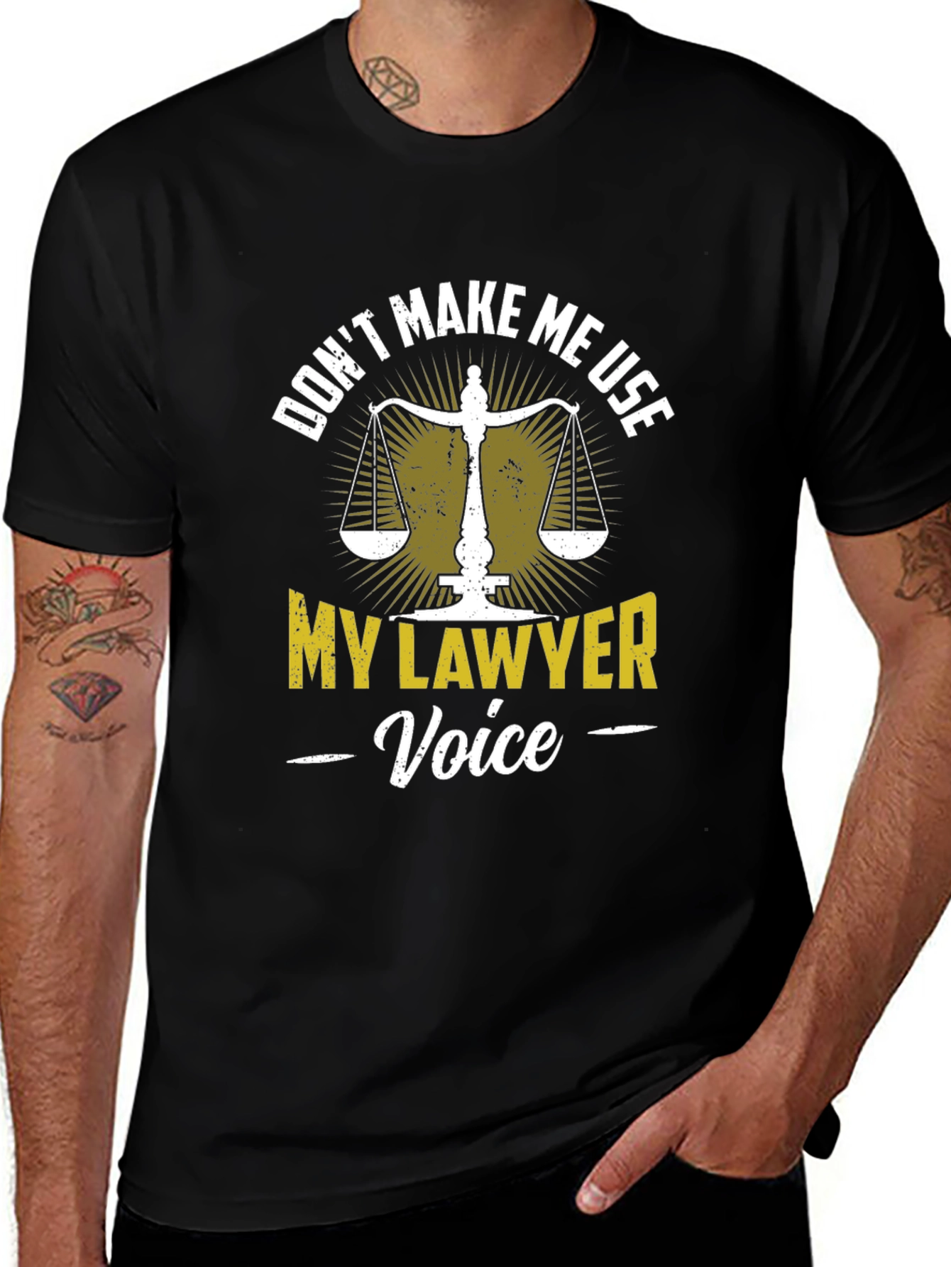 Funny Lawyer Voice Graphic T-Shirt