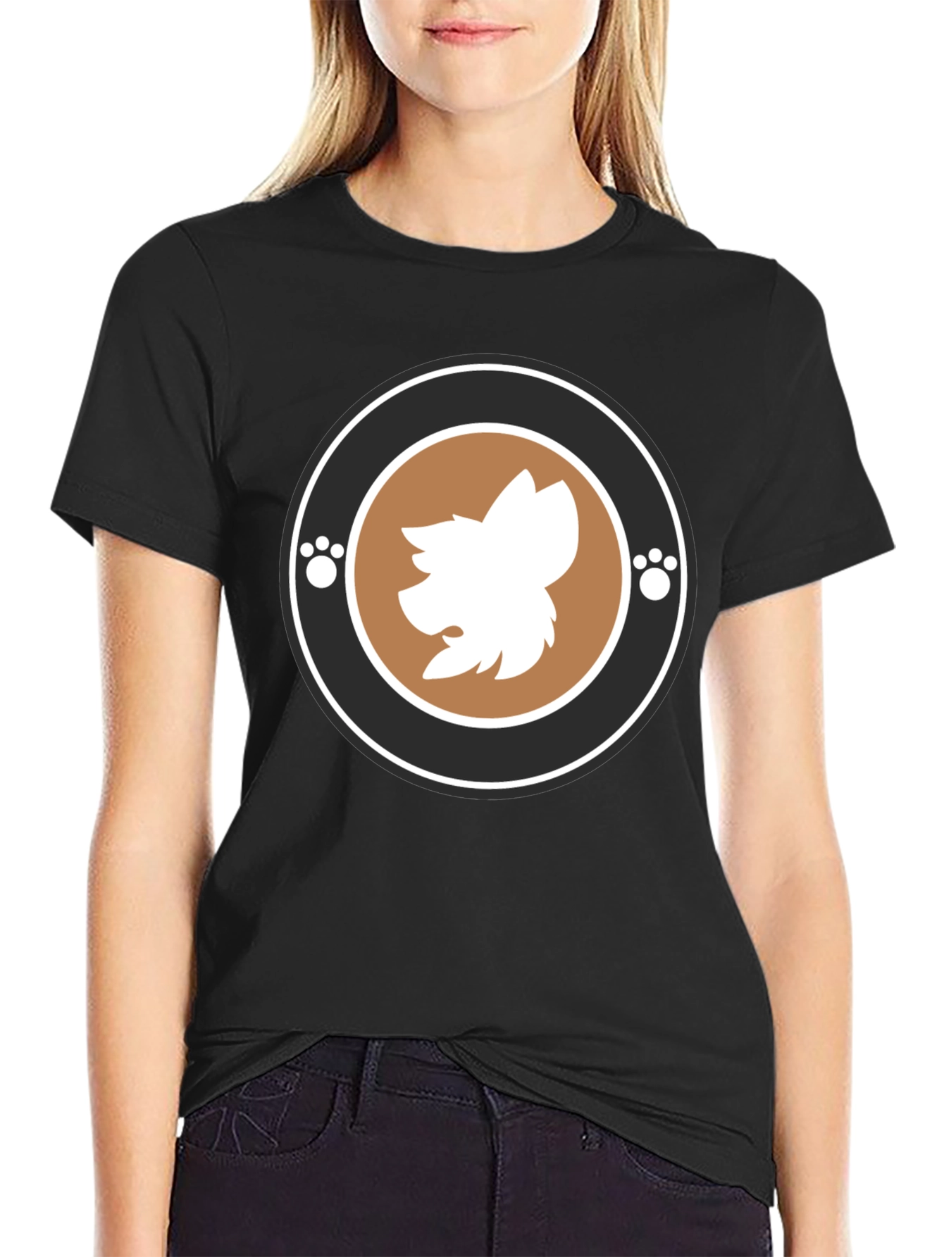 Trendy Graphic Tee with Animal Motif