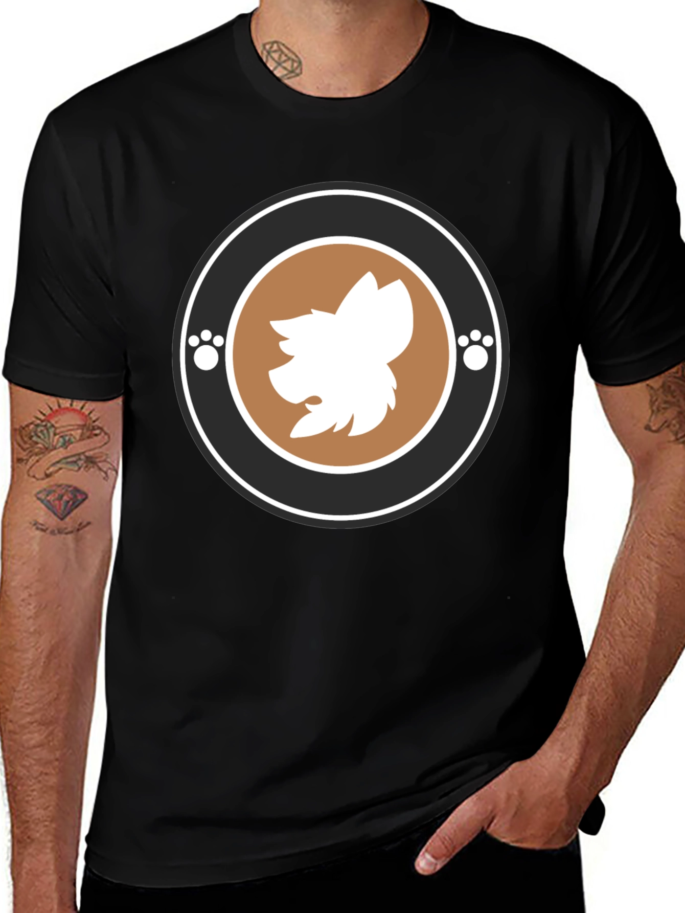 Trendy Graphic Tee with Animal Motif