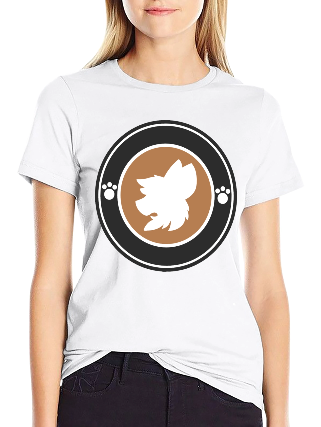Trendy Graphic Tee with Animal Motif