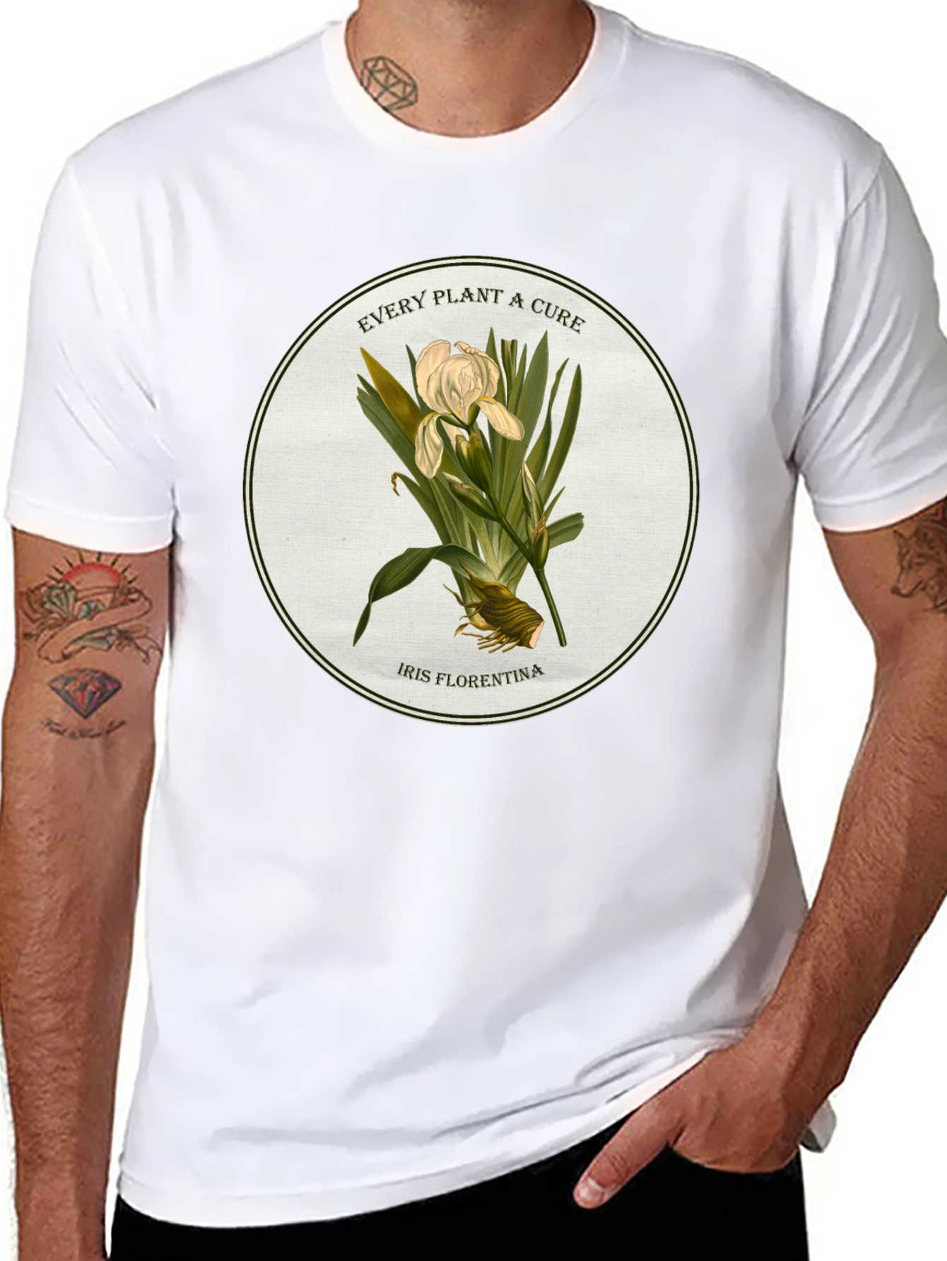 Botanical Iris T-Shirt - Every Plant a Cure Tee